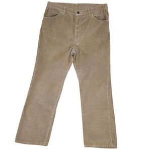 Vtg 90's Men's Levi's 515 White Tab Straight Leg Khaki Corduroy Pants Size 38x30